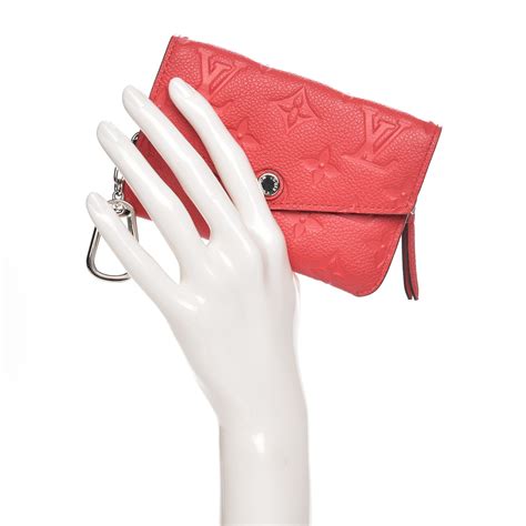 louis vuitton empreinte key pouch poppy